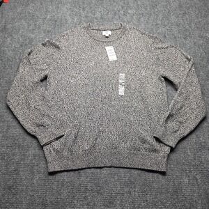 Mode Of One Mens Size L Marled Heathered Knit Crewneck Sweater Knit